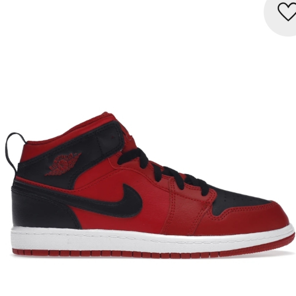 Air Jordan 1 Mid Reverse Bred (PS)